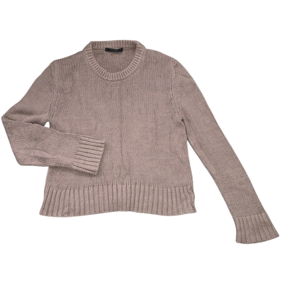 Jenni Kayne Sweaters - Jenni Kayne Knit Crewneck Sweater in Dusty Taupe Tan Size S